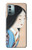 W3483 Japan Beauty Kimono Hülle Schutzhülle Taschen und Leder Flip für Nokia G11, G21