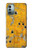 W3528 Bullet Rusting Yellow Metal Hülle Schutzhülle Taschen und Leder Flip für Nokia G11, G21