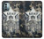 W3666 Army Camo Camouflage Hülle Schutzhülle Taschen und Leder Flip für Nokia G11, G21