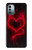 W3682 Devil Heart Hülle Schutzhülle Taschen und Leder Flip für Nokia G11, G21
