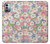 W3688 Floral Flower Art Pattern Hülle Schutzhülle Taschen und Leder Flip für Nokia G11, G21