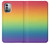 W3698 LGBT Gradient Pride Flag Hülle Schutzhülle Taschen und Leder Flip für Nokia G11, G21