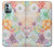 W3705 Pastel Floral Flower Hülle Schutzhülle Taschen und Leder Flip für Nokia G11, G21
