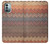 W3752 Zigzag Fabric Pattern Graphic Printed Hülle Schutzhülle Taschen und Leder Flip für Nokia G11, G21