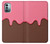W3754 Strawberry Ice Cream Cone Hülle Schutzhülle Taschen und Leder Flip für Nokia G11, G21