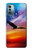 W3841 Bald Eagle Flying Colorful Sky Hülle Schutzhülle Taschen und Leder Flip für Nokia G11, G21