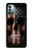 W3850 American Flag Skull Hülle Schutzhülle Taschen und Leder Flip für Nokia G11, G21