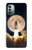W3859 Bitcoin to the Moon Hülle Schutzhülle Taschen und Leder Flip für Nokia G11, G21