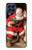 W1417 Santa Claus Merry Xmas Hülle Schutzhülle Taschen und Leder Flip für Samsung Galaxy M53