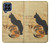 W3229 Vintage Cat Poster Hülle Schutzhülle Taschen und Leder Flip für Samsung Galaxy M53