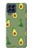 W3285 Avocado Fruit Pattern Hülle Schutzhülle Taschen und Leder Flip für Samsung Galaxy M53