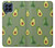 W3285 Avocado Fruit Pattern Hülle Schutzhülle Taschen und Leder Flip für Samsung Galaxy M53