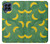 W3286 Banana Fruit Pattern Hülle Schutzhülle Taschen und Leder Flip für Samsung Galaxy M53