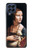 W3471 Lady Ermine Leonardo da Vinci Hülle Schutzhülle Taschen und Leder Flip für Samsung Galaxy M53
