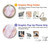 W3482 Soft Pink Marble Graphic Print Hülle Schutzhülle Taschen und Leder Flip für Samsung Galaxy M53