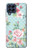 W3494 Vintage Rose Polka Dot Hülle Schutzhülle Taschen und Leder Flip für Samsung Galaxy M53