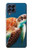 W3497 Green Sea Turtle Hülle Schutzhülle Taschen und Leder Flip für Samsung Galaxy M53