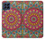 W3694 Hippie Art Pattern Hülle Schutzhülle Taschen und Leder Flip für Samsung Galaxy M53