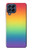 W3698 LGBT Gradient Pride Flag Hülle Schutzhülle Taschen und Leder Flip für Samsung Galaxy M53