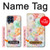 W3705 Pastel Floral Flower Hülle Schutzhülle Taschen und Leder Flip für Samsung Galaxy M53