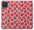 W3719 Strawberry Pattern Hülle Schutzhülle Taschen und Leder Flip für Samsung Galaxy M53