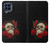 W3753 Dark Gothic Goth Skull Roses Hülle Schutzhülle Taschen und Leder Flip für Samsung Galaxy M53