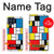 W3814 Piet Mondrian Line Art Composition Hülle Schutzhülle Taschen und Leder Flip für Samsung Galaxy M53