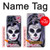 W3821 Sugar Skull Steam Punk Girl Gothic Hülle Schutzhülle Taschen und Leder Flip für Samsung Galaxy M53
