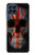 W3848 United Kingdom Flag Skull Hülle Schutzhülle Taschen und Leder Flip für Samsung Galaxy M53