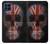 W3848 United Kingdom Flag Skull Hülle Schutzhülle Taschen und Leder Flip für Samsung Galaxy M53