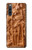 W1307 Fish Wood Carving Graphic Printed Hülle Schutzhülle Taschen und Leder Flip für Sony Xperia 10 IV