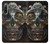 W1685 Steampunk Skull Head Hülle Schutzhülle Taschen und Leder Flip für Sony Xperia 10 IV