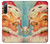 W2840 Christmas Vintage Santa Hülle Schutzhülle Taschen und Leder Flip für Sony Xperia 10 IV
