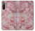 W2843 Pink Marble Texture Hülle Schutzhülle Taschen und Leder Flip für Sony Xperia 10 IV