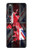W2936 UK British Flag Map Hülle Schutzhülle Taschen und Leder Flip für Sony Xperia 10 IV