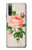 W3079 Vintage Pink Rose Hülle Schutzhülle Taschen und Leder Flip für Sony Xperia 10 IV