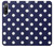 W3533 Blue Polka Dot Hülle Schutzhülle Taschen und Leder Flip für Sony Xperia 10 IV