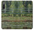 W3674 Claude Monet Footbridge and Water Lily Pool Hülle Schutzhülle Taschen und Leder Flip für Sony Xperia 10 IV