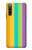 W3678 Colorful Rainbow Vertical Hülle Schutzhülle Taschen und Leder Flip für Sony Xperia 10 IV