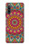 W3694 Hippie Art Pattern Hülle Schutzhülle Taschen und Leder Flip für Sony Xperia 10 IV