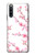 W3707 Pink Cherry Blossom Spring Flower Hülle Schutzhülle Taschen und Leder Flip für Sony Xperia 10 IV