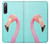 W3708 Pink Flamingo Hülle Schutzhülle Taschen und Leder Flip für Sony Xperia 10 IV