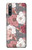 W3716 Rose Floral Pattern Hülle Schutzhülle Taschen und Leder Flip für Sony Xperia 10 IV