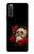 W3753 Dark Gothic Goth Skull Roses Hülle Schutzhülle Taschen und Leder Flip für Sony Xperia 10 IV
