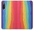 W3799 Cute Vertical Watercolor Rainbow Hülle Schutzhülle Taschen und Leder Flip für Sony Xperia 10 IV