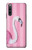 W3805 Flamingo Pink Pastel Hülle Schutzhülle Taschen und Leder Flip für Sony Xperia 10 IV