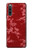 W3817 Red Floral Cherry blossom Pattern Hülle Schutzhülle Taschen und Leder Flip für Sony Xperia 10 IV