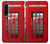 W0058 British Red Telephone Box Hülle Schutzhülle Taschen und Leder Flip für Sony Xperia 1 IV