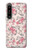 W3095 Vintage Rose Pattern Hülle Schutzhülle Taschen und Leder Flip für Sony Xperia 1 IV