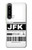 W3664 Airline Travel Luggage Label Hülle Schutzhülle Taschen und Leder Flip für Sony Xperia 1 IV